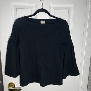 🖤 A new day black high neck bell sleeve top​​​​ 🖤​